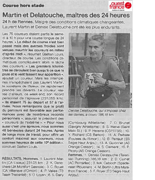 Article Ouest France 3/04/2017